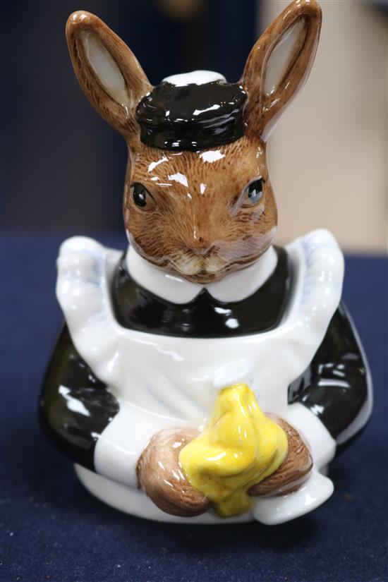 A collection of Royal Doulton Bunnykins teawares and two Royal Albert sets